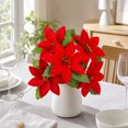 thumbnail image 5 of Luoshdecor Christmas Decorations Artificial Poinsettia Bouquet,Indoor & Outdoor Decor for Home Porch Garden,Ideal Gift for Women, 5 of 9