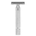 thumbnail image 1 of Classic Double Edge Safety Razor w/ Blade Portable Metal Manual Mustache Shavers, 1 of 9