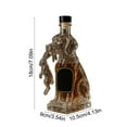 thumbnail image 2 of HengDidi Animal Shaped Glass Liquor Bottle Handcrafted High Borosilicate Lion 320ml Capacity Whiskey Decanter Collection Piece for Bar Home Decor Gift Idea, 2 of 6