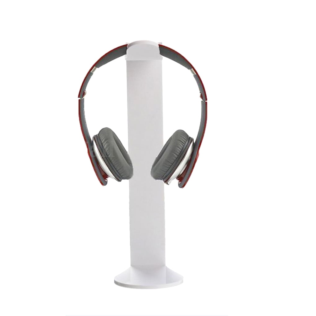 Universal Acrylic Earphone Headset Hanger Holder Headphone Desk Display Stand 