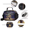 thumbnail image 4 of Insulated Lunch Bag 6L Leak-Proof Lunch Box with Shoulder Strap Multiple Pockets Lunch Tote Mystical Silhouette, 4 of 9