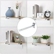 6pcs 10 Inch Slat Wall Hooks Plating Panel Display Rack for Garage Retail Store Display Exhibition Products