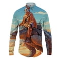 thumbnail image 2 of Camisa de solapa estilo Harajuku para hombre con estampado 3D, camisas casuales de moda para hombre y mujer, camisas de manga larga con botones, ropa de calle de gran tamaño unisex, 2 of 5