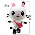 thumbnail image 5 of Casa de muñecas Gabby 2024, juguete de peluche, Mercat, animales de peluche de dibujos animados, gato sonriente, abrazo, orejas de Gaby, diadema, muñeca para niñas, regalos de cumpleaños para niños, 5 of 5