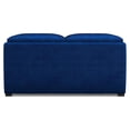 thumbnail image 4 of Simpli Home Avalon Ottomane de Rangement Contemporaine pour Table Basse avec Quatre Plateaux Rabattables, Velours Bleu, 4 of 6