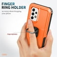 thumbnail image 5 of Nalacover For Samsung Galaxy A32 5G Slim Case,Luxury Hybrid Hard PC and TPU Rugged Bumper 3-In-1 Rotatable Magnetic Ring Kickstand Four Corner Guard Shockproof Anti-Scratch Back Phone Cover.Orange, 5 of 8