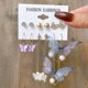 thumbnail image 3 of Pendientes para mujer, niña, pendientes con forma de gota, estilo coreano, mariposa, resina acrílica, estrella, corazón, aro redondo, perla, regalo ---- Er22y0080 --- Código de producto 70708 Er22y008, 3 of 5