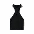 thumbnail image 3 of Txlixc Chaleco de estilo simple ajustado para mujer, tops cortos sin mangas con cuello halter Txlixc Sexy, 3 of 6