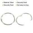 thumbnail image 4 of Unique Bargains Loose Leaf Rings Binder Ring Steel, Silver, 36 Count, 36 Pack, 4 of 5