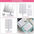 thumbnail image 5 of Trifold Makeup Mirror with 22 LED Light,10X/3X/2X Magnification, 5 of 5