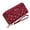 Red, variant on Wallets for Women Clutch Large Double Zip Ladies Phone Purse Cute Card Holder RFID Wristlet Soft Leather