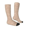 thumbnail image 3 of Balery Beige Sparkling Glitter Fun Novelty Socks Men'S Women'S Crew Socks Funny Crazy Novelty Socks Quirky And Cool Socks, 3 of 9