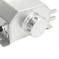 thumbnail image 2 of Universal 1L Engine Coolant Expansion Tank Aluminum Alloy Overflow Reservoir Bottle Silver, 2 of 3