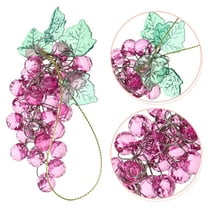 Toyvian Fake Grapes Lifelike Grape Decor Purple Acrylic Photo Prop 1Set