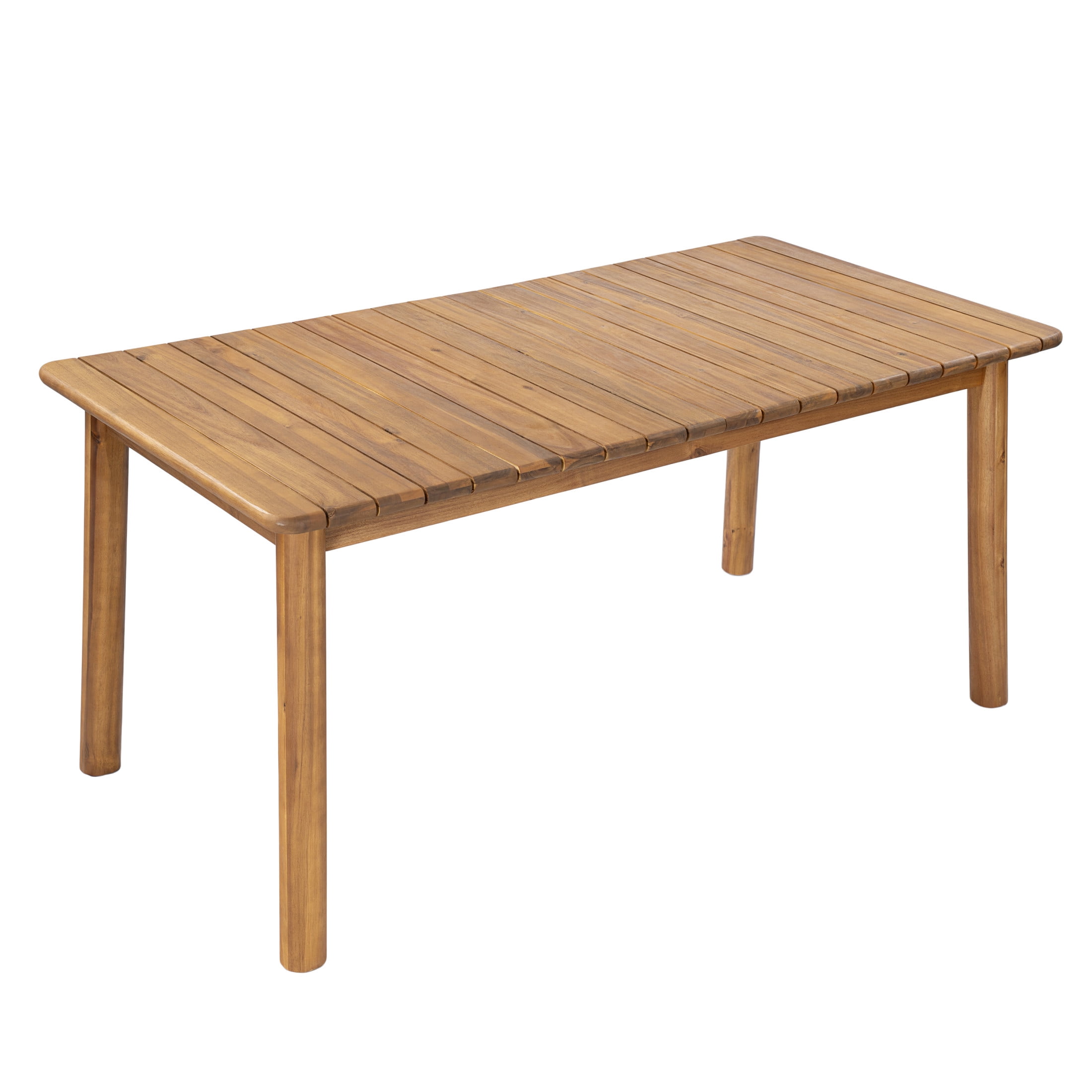 Christopher Knight Home 64"-80" Rectangular Extendable Acacia Wood Outdoor Dining Table, Teak