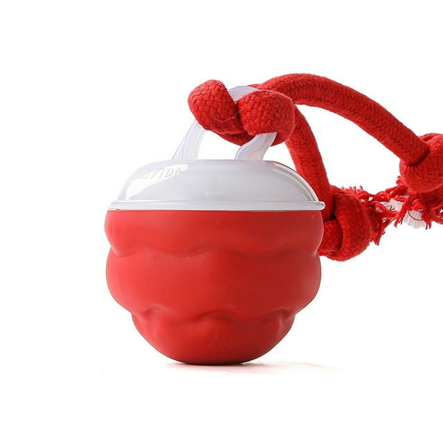 tamizeot Bite Resistant Dogs Rolling Grinding Balls Electric Mate Toy Remote Control Smart Modes Analog - Ideal for Pet red