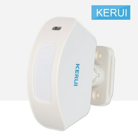 Passive Infrared Motion Detector KERUI Wireless 433MHz Infrared Detector PIR Motion Sensor Window Curtain Passive Infrared Alarm Detection For Home Burglar Security Alarm System ()
