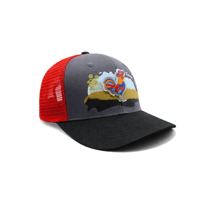 KNITE Gorra Farmer Gallo Azul Trucker Hombre Ajustable Estilo Gallero Palenque