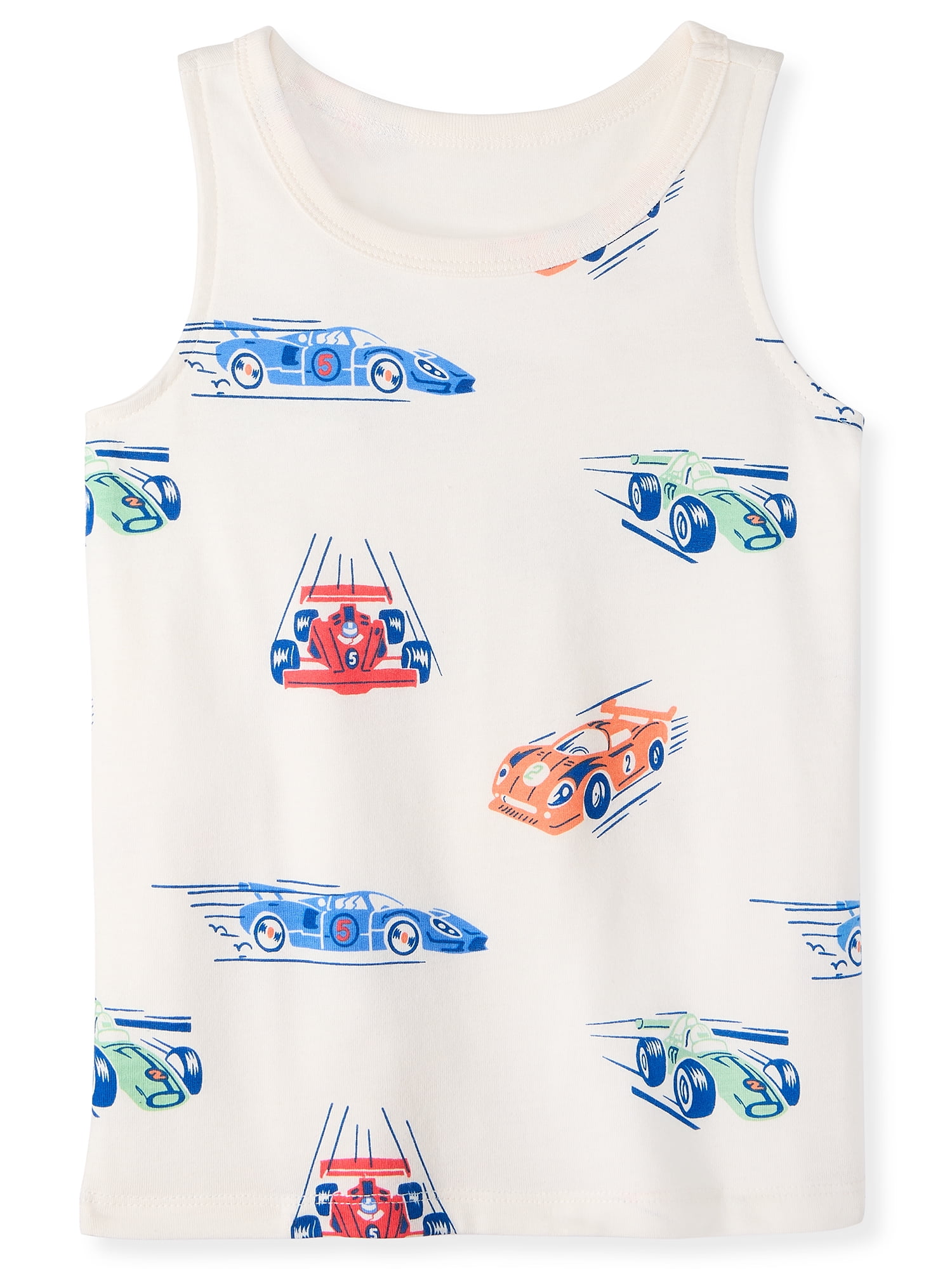 Garanimals Newborn, Baby & Toddler Boy Cotton Graphic Tank Tops, 4-Pack, Sizes 0-6T