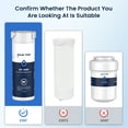 thumbnail image 3 of GLACIER FRESH XWF Replacement For GE XWF Refrigerator Water Filter Pack of 1 (Not for XWFE), 3 of 9