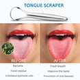 thumbnail image 2 of Tongue Scraper 2-Pack, 100% Useful Surgical Stainless Steel Tongue Cleaner for Both Adults and Kids, Professional Reduce Bad Breath Metal Tongue Scrapers, Help Your Oral Hygiene (with 2 pcs), 2 of 5