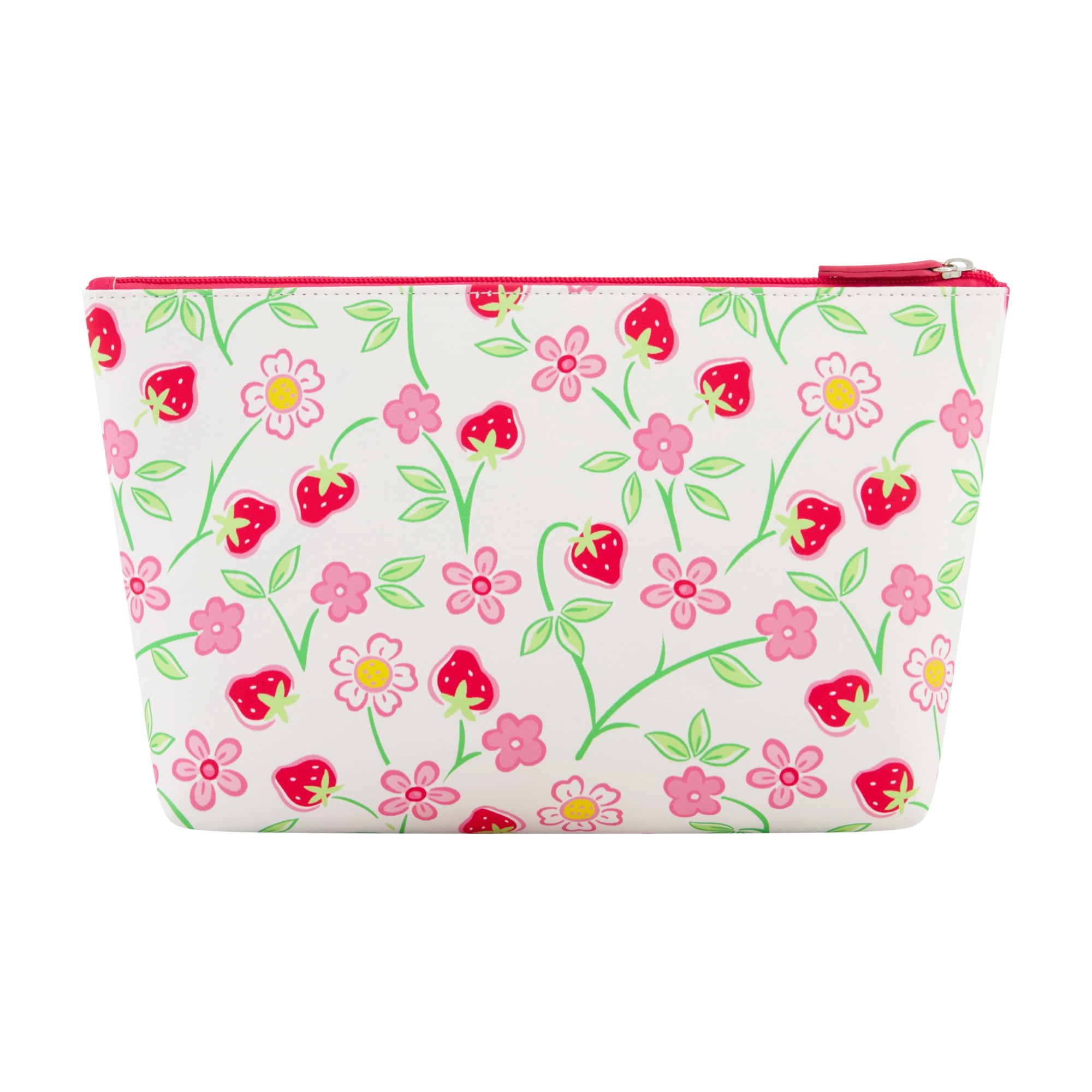 Strawberry Shortcake Women's Makeup Bag, Small Travel Cosmetic Zipper Pouch Organizer, Multi