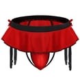 thumbnail image 2 of Ropa interior sexy para hombre, ropa interior con tirantes, calcetín, tanga, pantalones, falda con doble Ding, 2 of 5