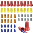 thumbnail image 1 of 50 Piezas de Tuercas para Cables, Tapas para Cables, Conectores de Cables Eléctricos para Cables de Calibre 10-22 AWG, Conectores Eléctricos para Cableado, Tuercas Giratorias A, 1 of 6
