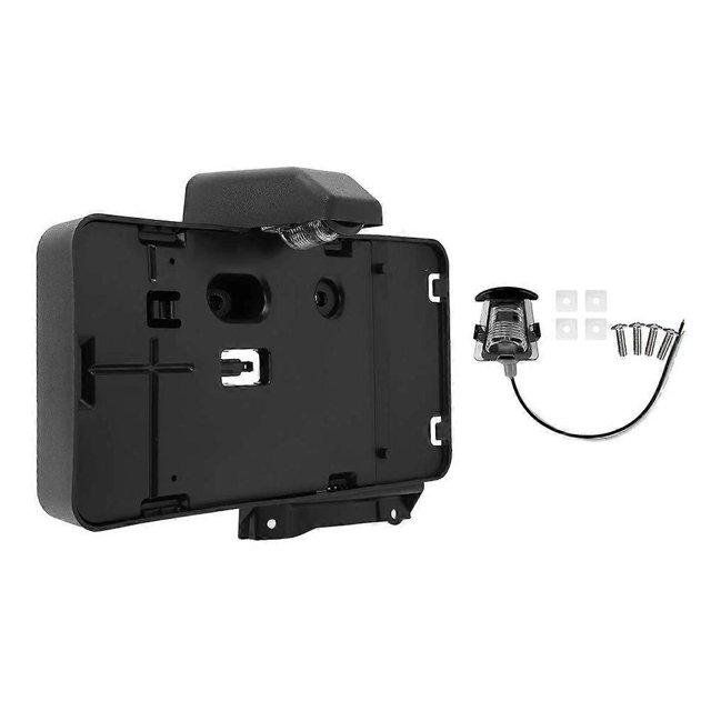 Rear License Plate Holder Frame with Light Mounting Bracket for