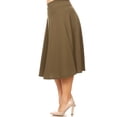 thumbnail image 2 of Women's Casual Basic Plus Size High Waist A-Line Mid-Length Skirt, 2 of 6