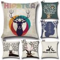 thumbnail image 3 of 43cm Cuadrado Reno De Navidad Elk Funda De Almohada Cojín Funda De Cojín Decoración perfecl Funda de almohada navideña, 3 of 5