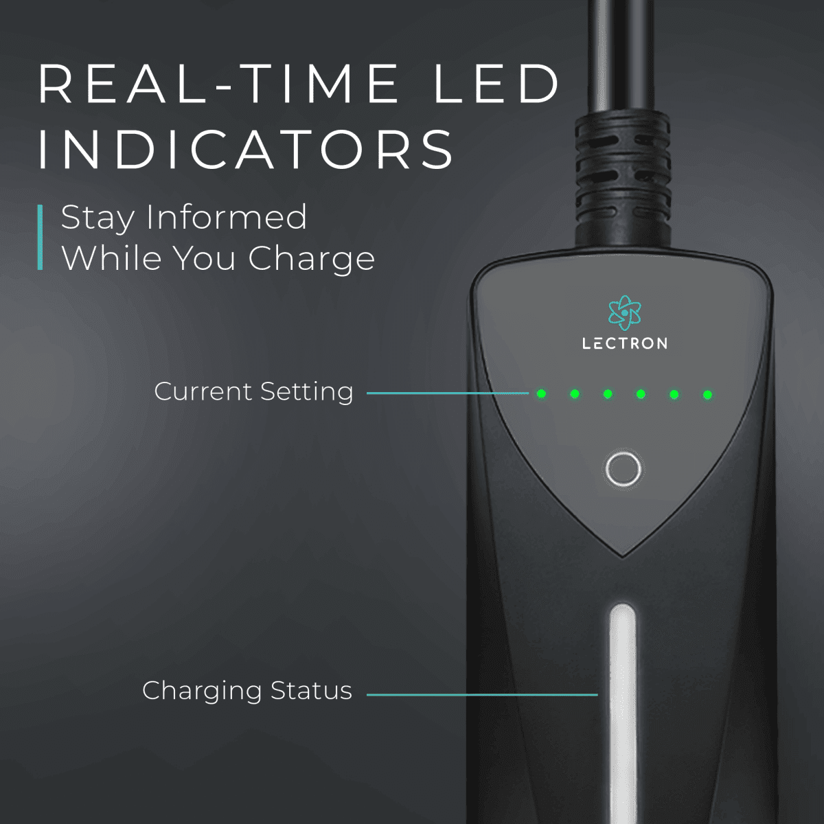 Lectron Level 1/2 (8A to 40A) Tesla NACS Portable EV Charger - Dual-Level Electric Vehicle Charging Station with NEMA 14-50/5-15 Plug - Compatible with All NACS Electric Vehicles
