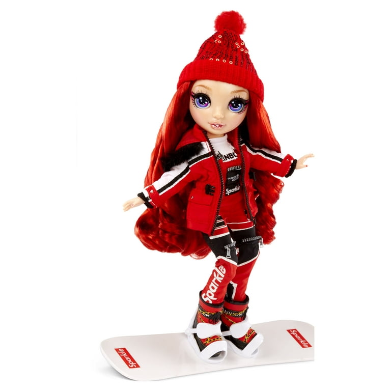 Rainbow High Winter Break Ruby Anderson - Red Fashion Doll Playset With 2  Complete Doll Outfits, Snowboard And Winter Accessories, Great Toy Gift for
