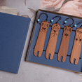 thumbnail image 7 of 4PCS Bookmark, Funny Book Mark for Book Lover, Wooden CatBook Marker Gifts for Reader Lovers, 7 of 7