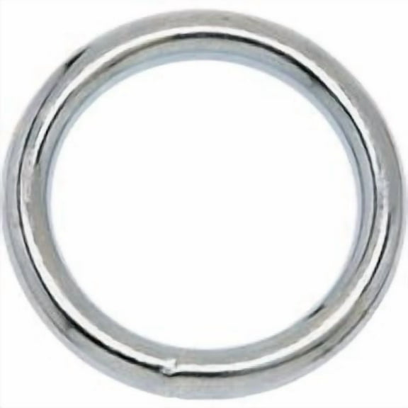 Campbell T7662114 Welded Ring, 150 lb Working Load, 1-1/8 in ID Dia Ring, #7B Chain, Solid Bronze, Polished