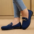 thumbnail image 2 of Mepaouo Women's Slip on Loafers Comfortable Dressy Walking Flats Suede Driving Work Moccasins Shoes, 2 of 8