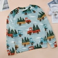 thumbnail image 6 of Sweatshirt For Womens Crewneck Christmas Train Cedar Tree Hoodies Teen Girls Cute, 6 of 7