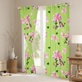 thumbnail image 3 of Manfei Funny Pickle Cartoon Blackout Curtains,Cute Pink Bowtie Flower Window Curtains Pack of 2 (38x45 Each), 3 of 6