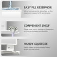 thumbnail image 4 of ToiletTree Products Miroir de Douche Antibuée pour Rasage et Maquillage - Réglable - Miroir Anti-Buée avec Raclette, 4 of 5