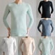 thumbnail image 5 of Mens See-Through Mesh Ice Silk T-Shirt Long Sleeve Undershirt Fitness Muscle Top, 5 of 8