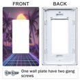 thumbnail image 3 of Yayeee Rocker Switch Wall Plate 1-Gang 4.6"x2.9" Home Decorative Outlet Cover, Night Purple Road, 3 of 6