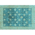 thumbnail image 1 of Ahgly Company Indoor Rectangle Oriental Light Blue Modern Area Rugs, 7' x 9', 1 of 4