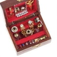 thumbnail image 2 of AMERTEER 1pc Mini Jewelry Box Model Dollhouse Miniatures Children DIY Miniatures Doll, 2 of 5