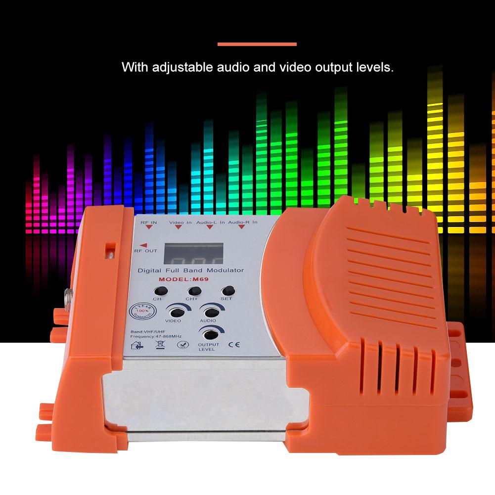 OTVIAP Universal Compact Home Modulator Digital RF Modulator Audio