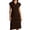 a-Brown4313, variant on Womens Lapel Collar V Neck Short Sleeve Solid Color Midi Dress Casual Loose Shift Dress For Work Office Daily Wear Green M