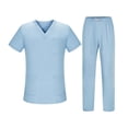 thumbnail image 2 of Conjunto de uniformes de enfermería, pantalón, fácil de limpiar, conjunto de uniformes de enfermería presentables, ropa de trabajo de enfermería SG, 2 of 10