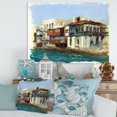 thumbnail image 2 of Designart ' Impression Old Houses On The Island of Mykonos Greece ' Nautical & Coastal Canvas Wall Art Print, 2 of 4