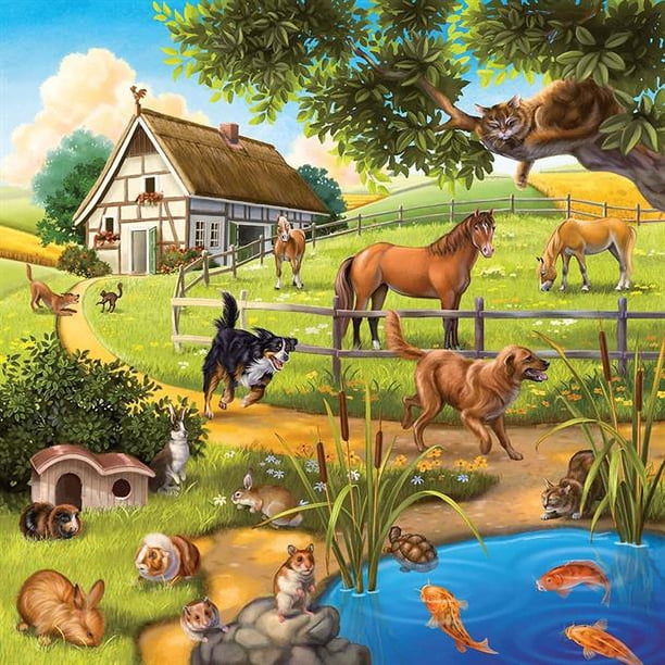 Puzzle - Enfant - 60 pièces - Les animaux dans l'espace - Apli Kids Puzzle - Enfant - 60 pièces - Les animaux dans l'espace - Apli Kids