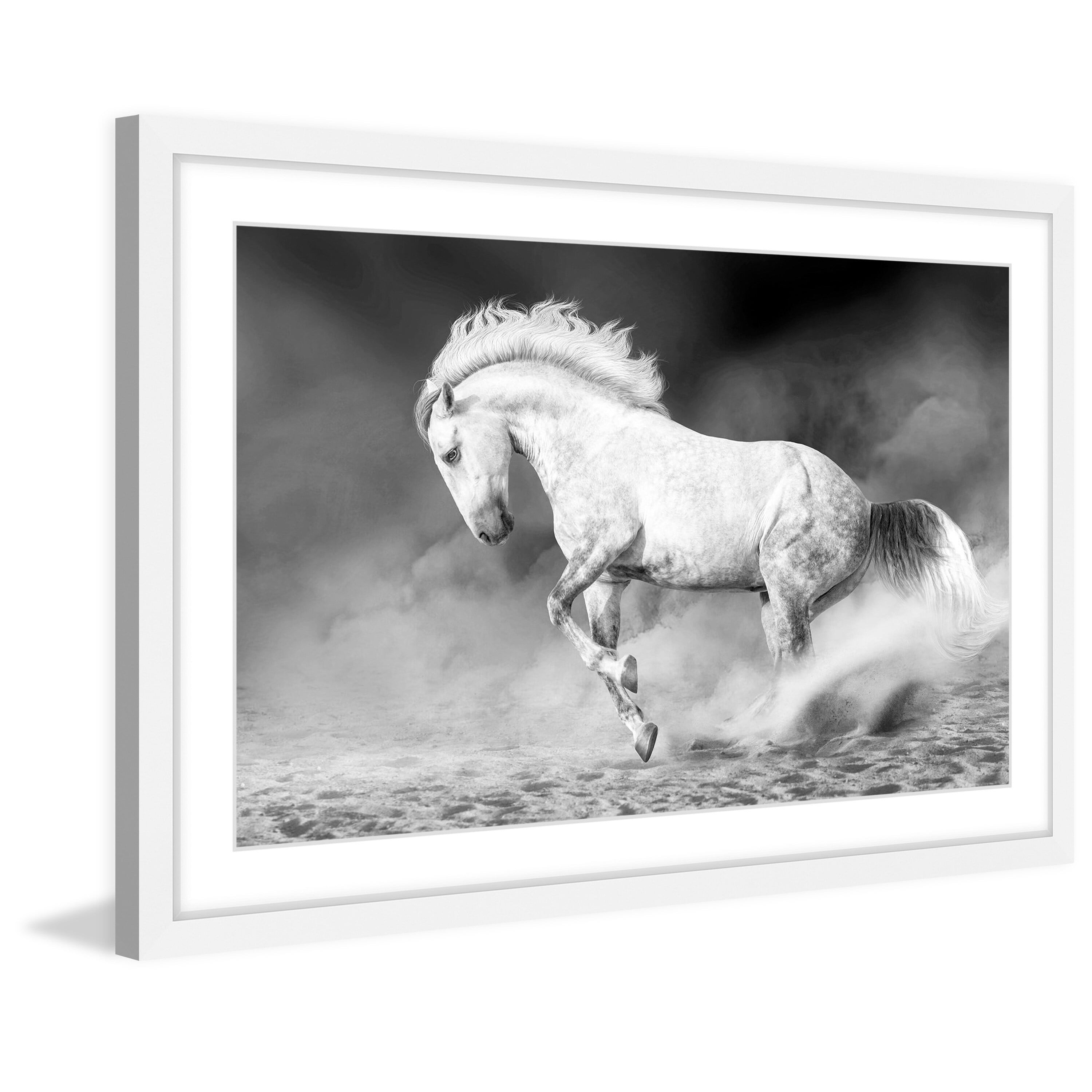 Marmont Hill "Bucking Bronco" Framed Painting Print