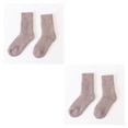 thumbnail image 3 of Naiovety Calcetines Cachemira Terry Calcetín Engrosado Sólido Cómodo Casual Equipo Usable Absorbe el sudor Regalo de Navidad Medias Negro Caqui 2piezas, 3 of 6